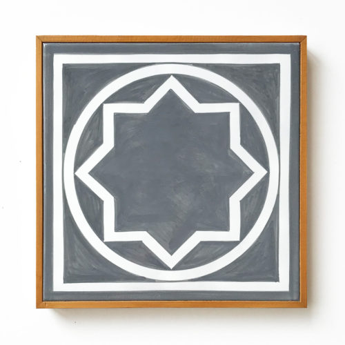 Ceramic Wall Tile (Grey) by Sol LeWitt