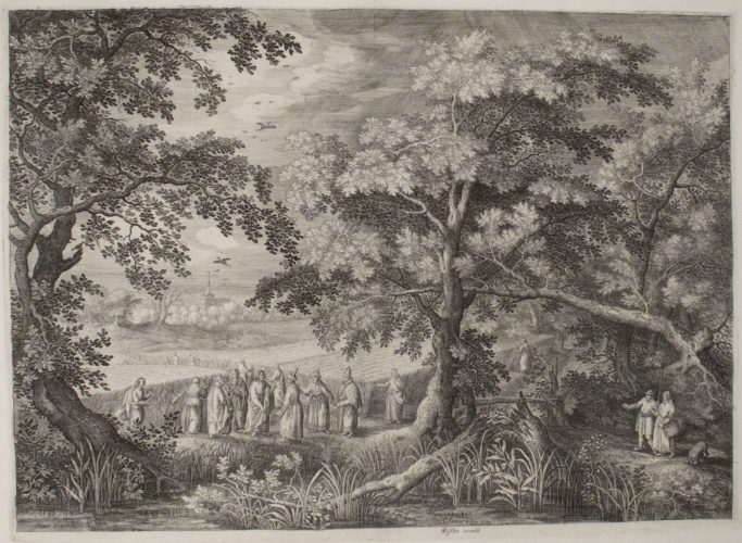 Christ and His Disciples Harvesting on the Sabbath by David Vinckboons at