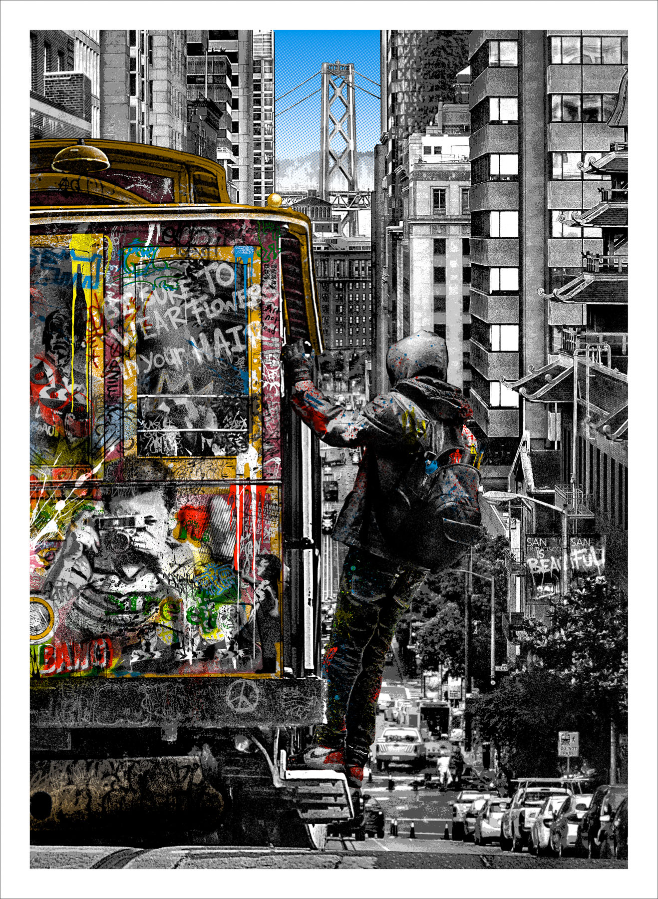 San Francisco is Beautiful by Mr. Brainwash