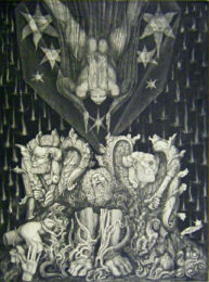Adam’s Destruction and Promise by Ernst Fuchs at Gilden's Art Gallery