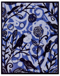 Blackberry Thieves III by Dan Rizzie at Flatbed Press and Gallery