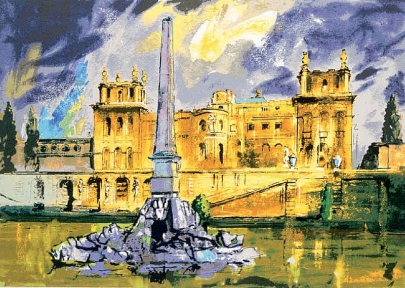 Duchene Fountain, Blenheim by John Piper