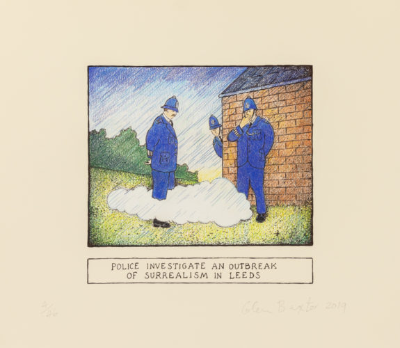 Police Investigate An Outbreak Of Surrealism In Leeds by Glen Baxter