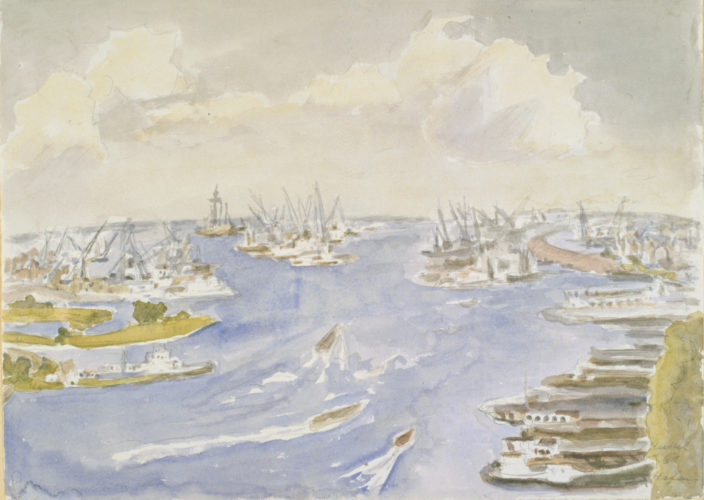 Hafen (Amsterdam) (Harbour (Amsterdam)) by Erich Heckel