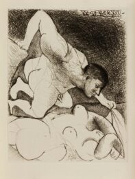 Homme dévoilant une femme by Pablo Picasso at John Szoke Gallery