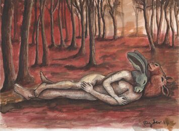 Lovers in the Woods by Sophie Ryder at Wetpaint Gallery