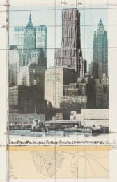 Lower Manhattan Wrapped Buildings, Project for 2 Broadway, 20 Exchange Place by Christo and Jeanne-Claude at Sims Reed Gallery (IFPDA)
