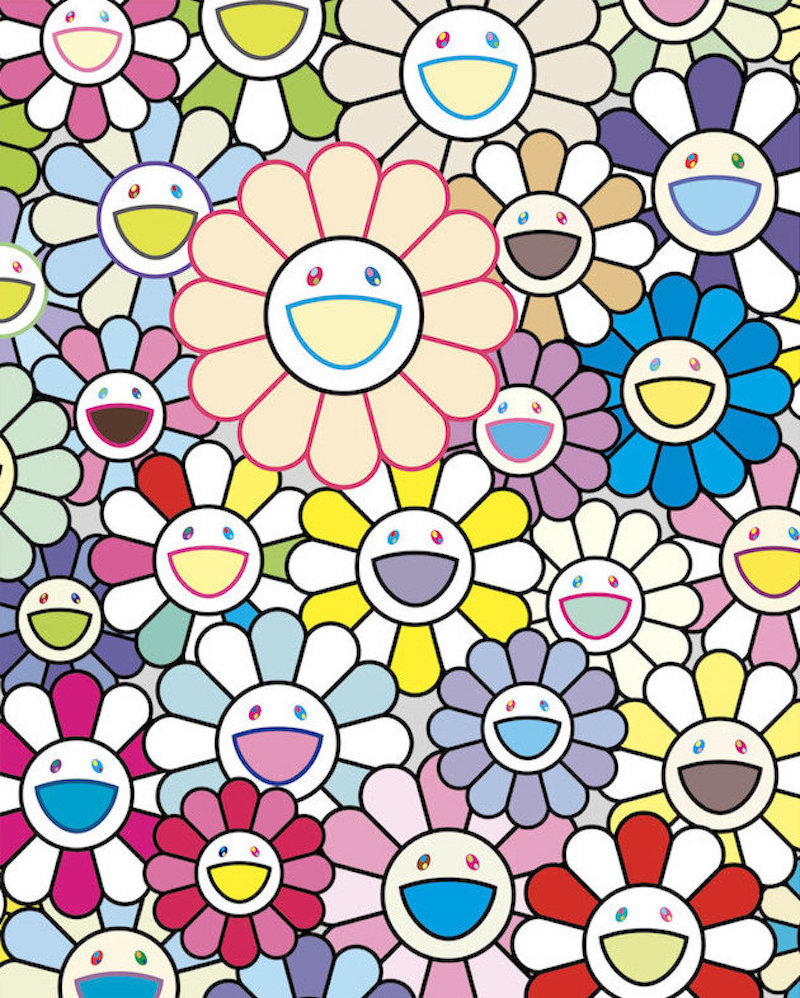 Field of Flowers by Takashi Murakami
