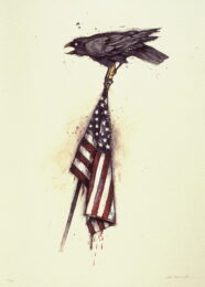 Raven on a Flag by John Alexander at Flatbed Press and Gallery