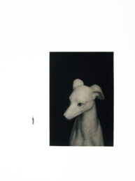 Situation with Dog by Liliana Porter at Flatbed Press and Gallery