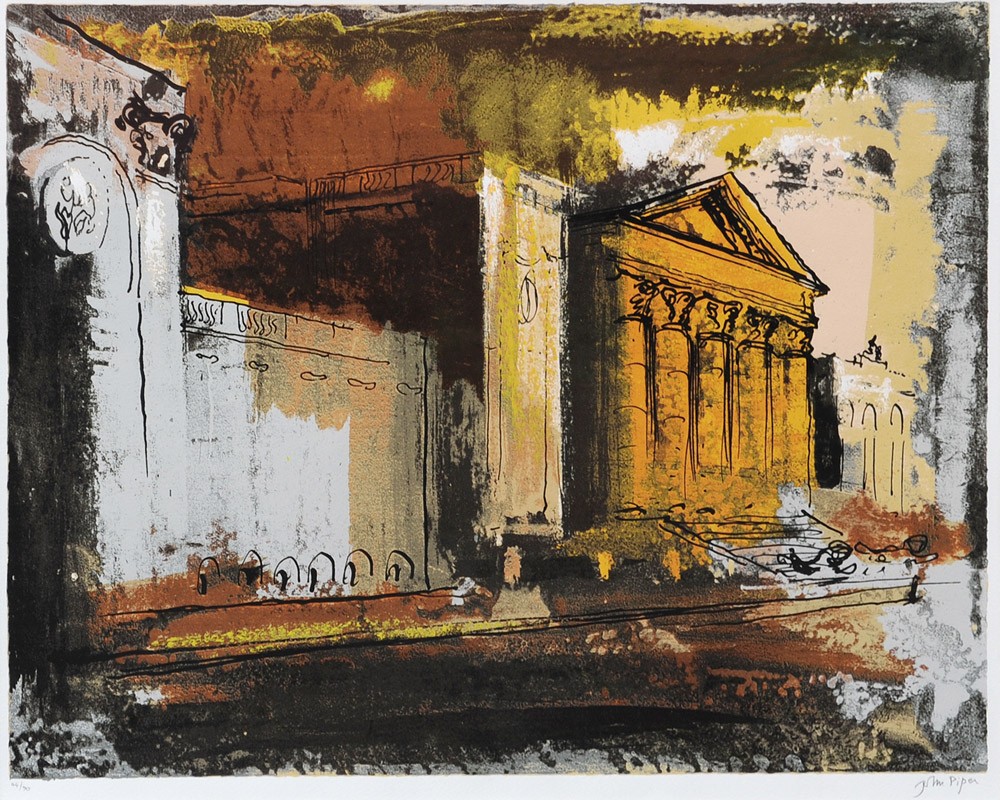 Stowe Southside of the House by John Piper