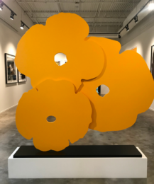 Big Yellow Poppies by Donald Sultan at Maune Contemporary