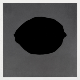 Black Lemon On Silver by Donald Sultan at Maune Contemporary