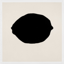 Black Lemon On White by Donald Sultan at Maune Contemporary