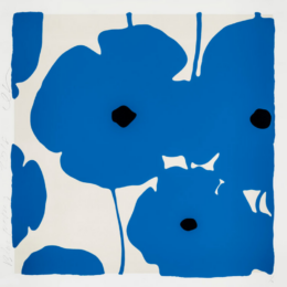 Blue Poppies by Donald Sultan at Maune Contemporary