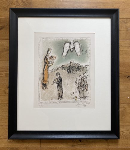 The appearance of King David by Marc Chagall