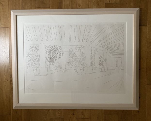 Mexican Hotel Garden by David Hockney