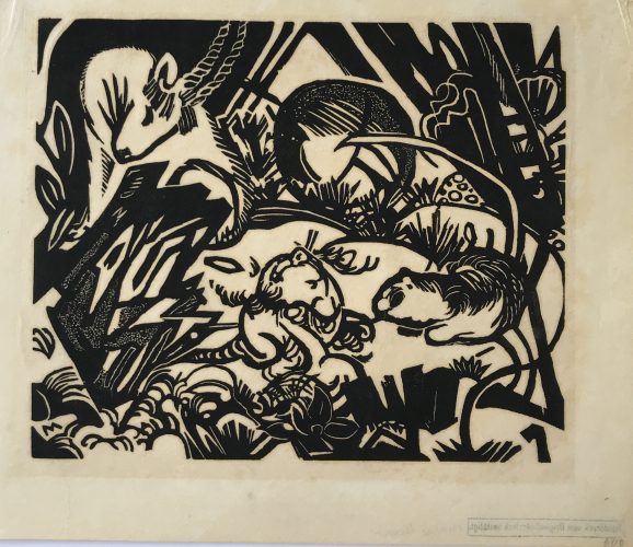 Tierlegende (Animal Legend) by Franz Marc at