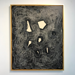 Linear Series 5. Black & Tan by Ted Collier at Maune Contemporary