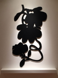 Three Black Lantern Flowers by Donald Sultan at Maune Contemporary