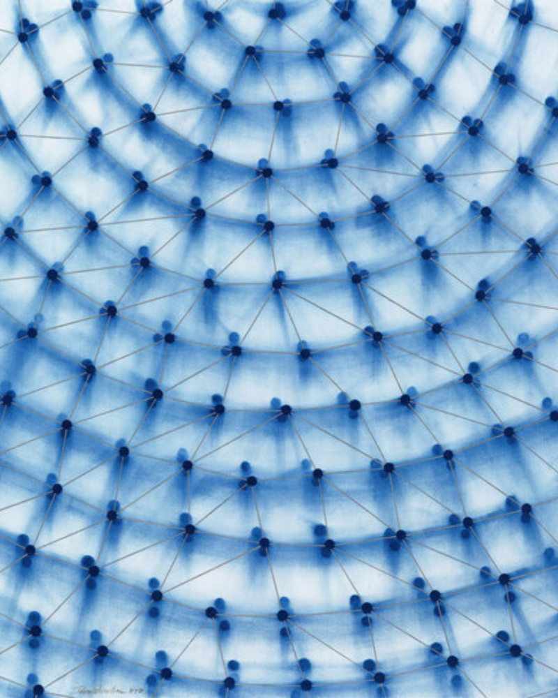 Dome (Blue) by Ross Bleckner