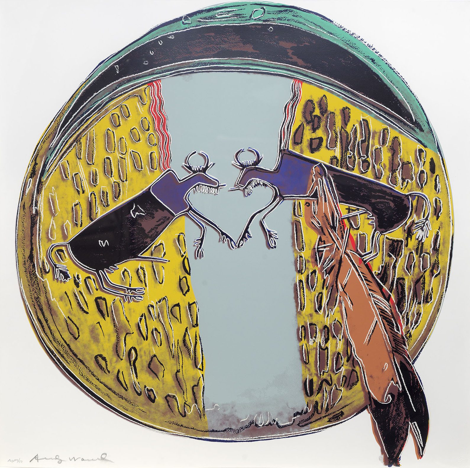 Plains Indian Shield by Andy Warhol