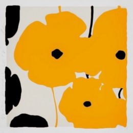 Yellow And Black Poppies by Donald Sultan at Maune Contemporary