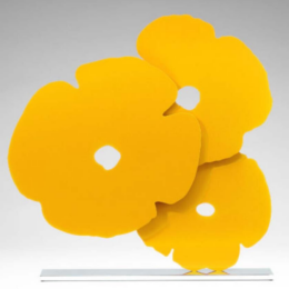 Yellow Poppies by Donald Sultan at Maune Contemporary