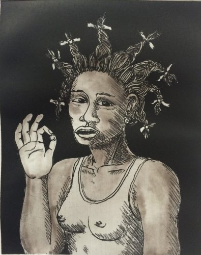 Girl with a Pearly Earring by Alison Saar at