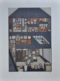A Ceramist’s House in Kyoto by Ray Morimura at Hanga Ten - Contemporary Japanese Prints