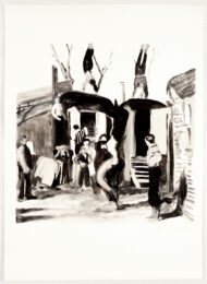 Acrobats by Michele Zalopany at Petersburg Press