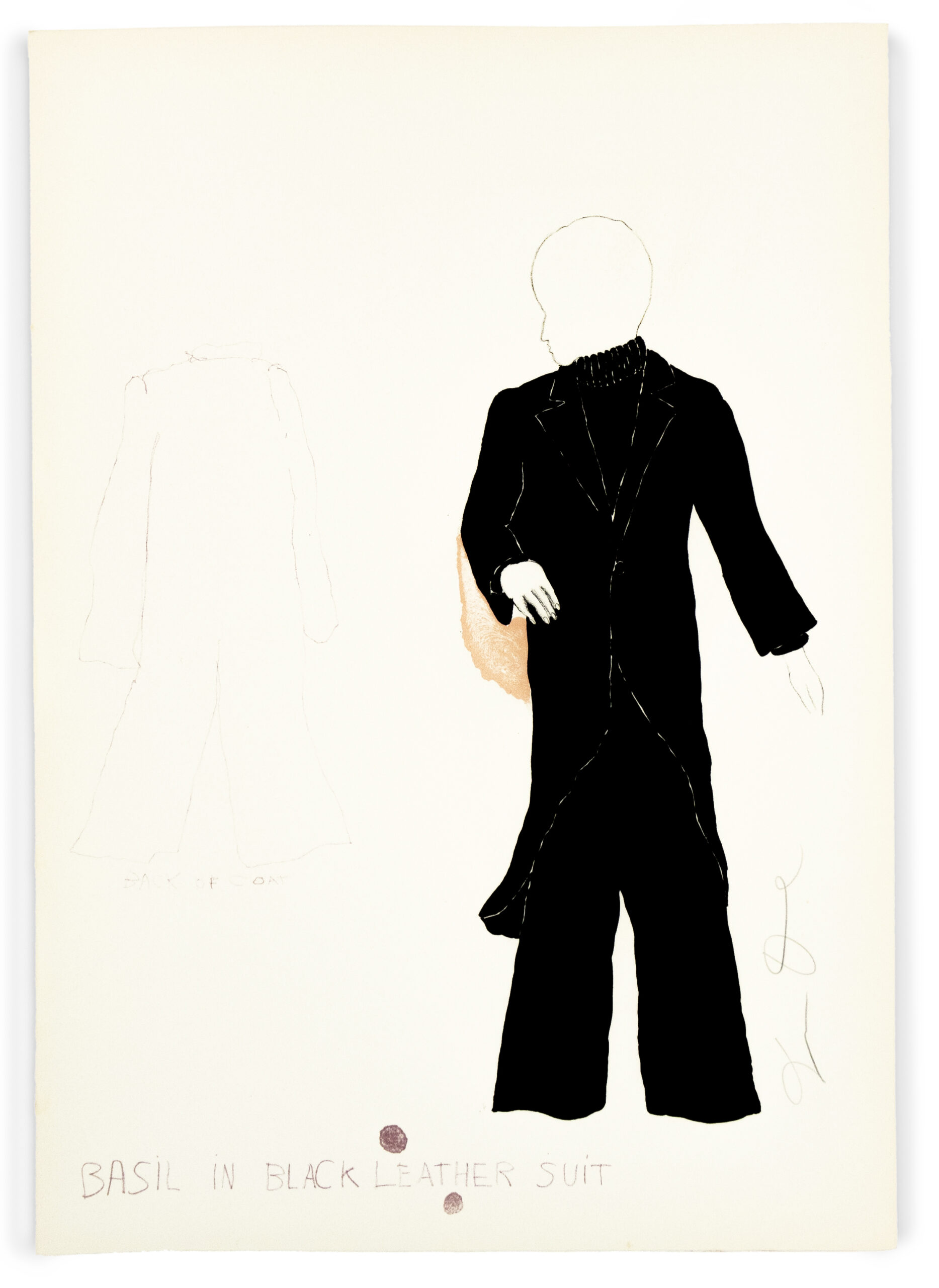 Basil in Black Leather Suit from “The Picture of Dorian Gray” by Jim Dine