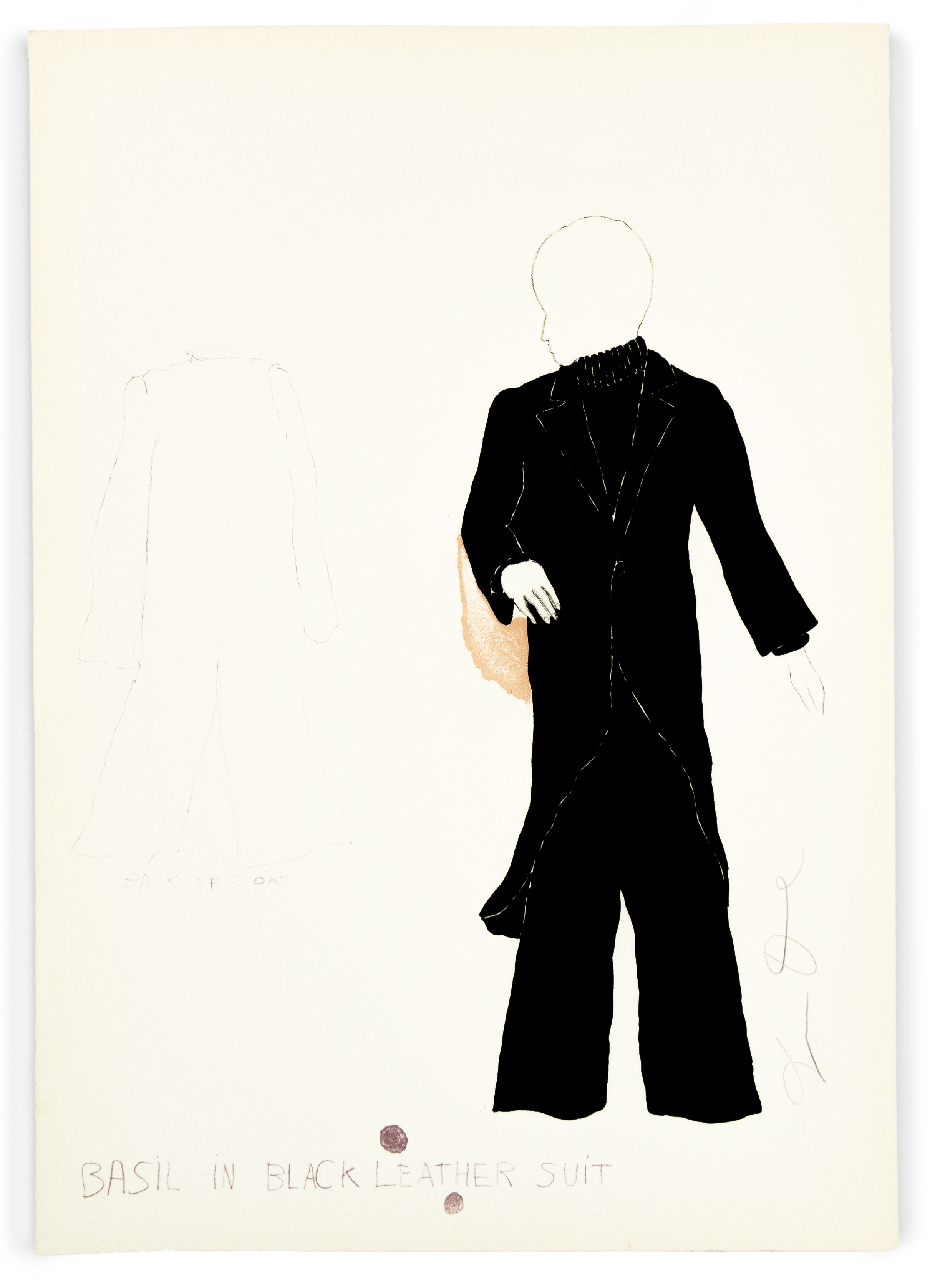 Basil in Black Leather Suit from “The Picture of Dorian Gray” by Jim Dine