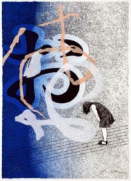 Blaming Me in the Piece of Type by Chika Osaka at Hanga Ten - Contemporary Japanese Prints