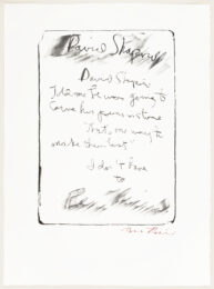 David Shapiro by Rene Ricard at Petersburg Press