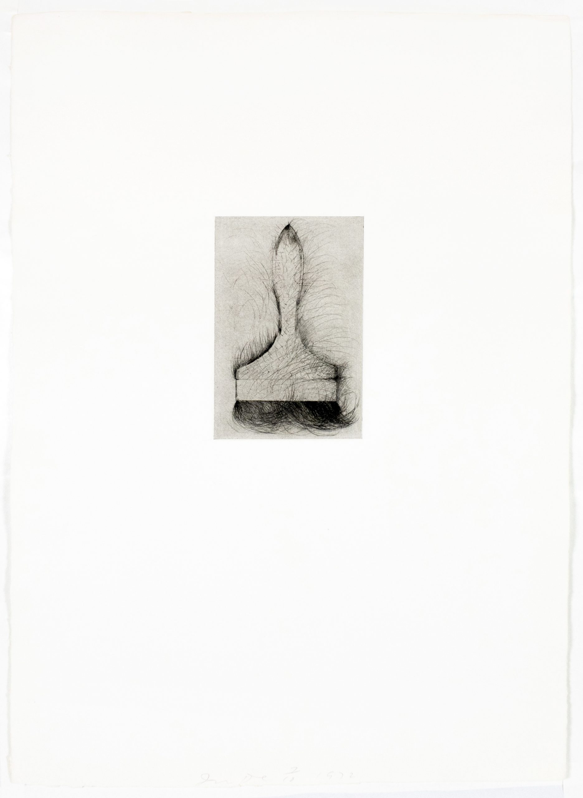 Tool Drypoint: Paintbrush by Jim Dine
