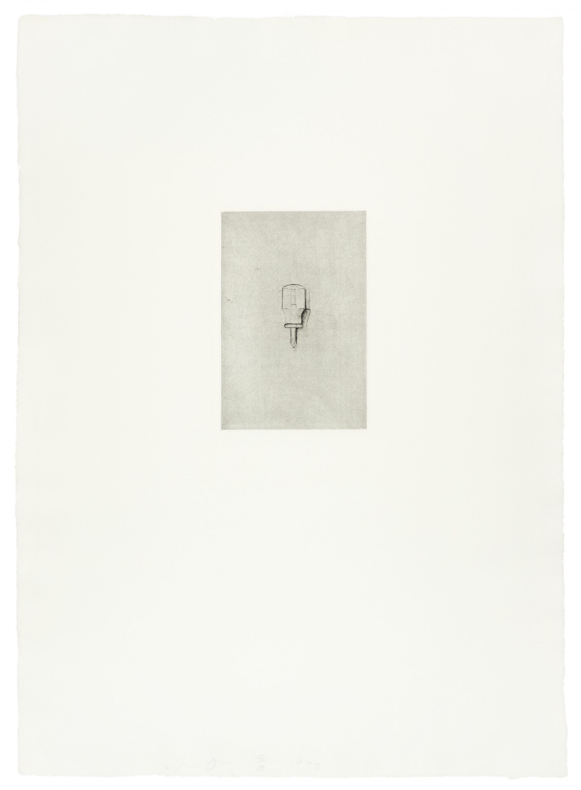 Phillips Screwdriver (30 Bones of My Body portfolio) by Jim Dine