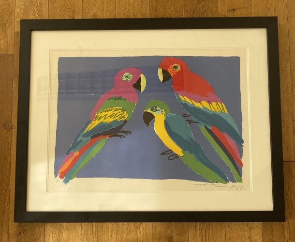Three Parrots by Walasse Ting at