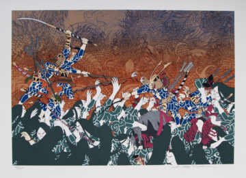 Genpei No. 17 – The Dropped Bow by Hideo Takeda at Hanga Ten - Contemporary Japanese Prints