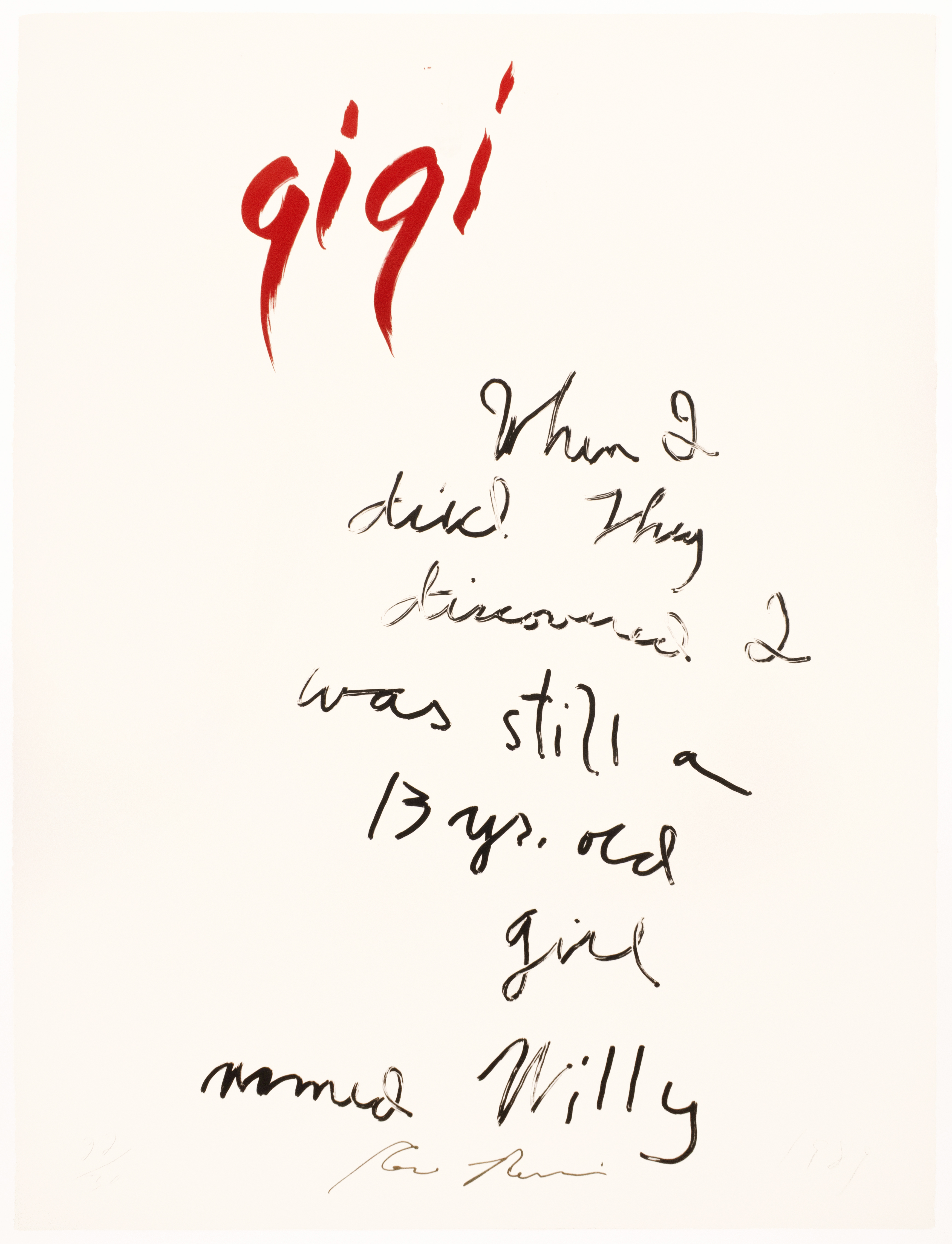 Gigi by Rene Ricard