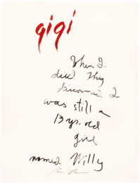 Gigi by Rene Ricard at Petersburg Press