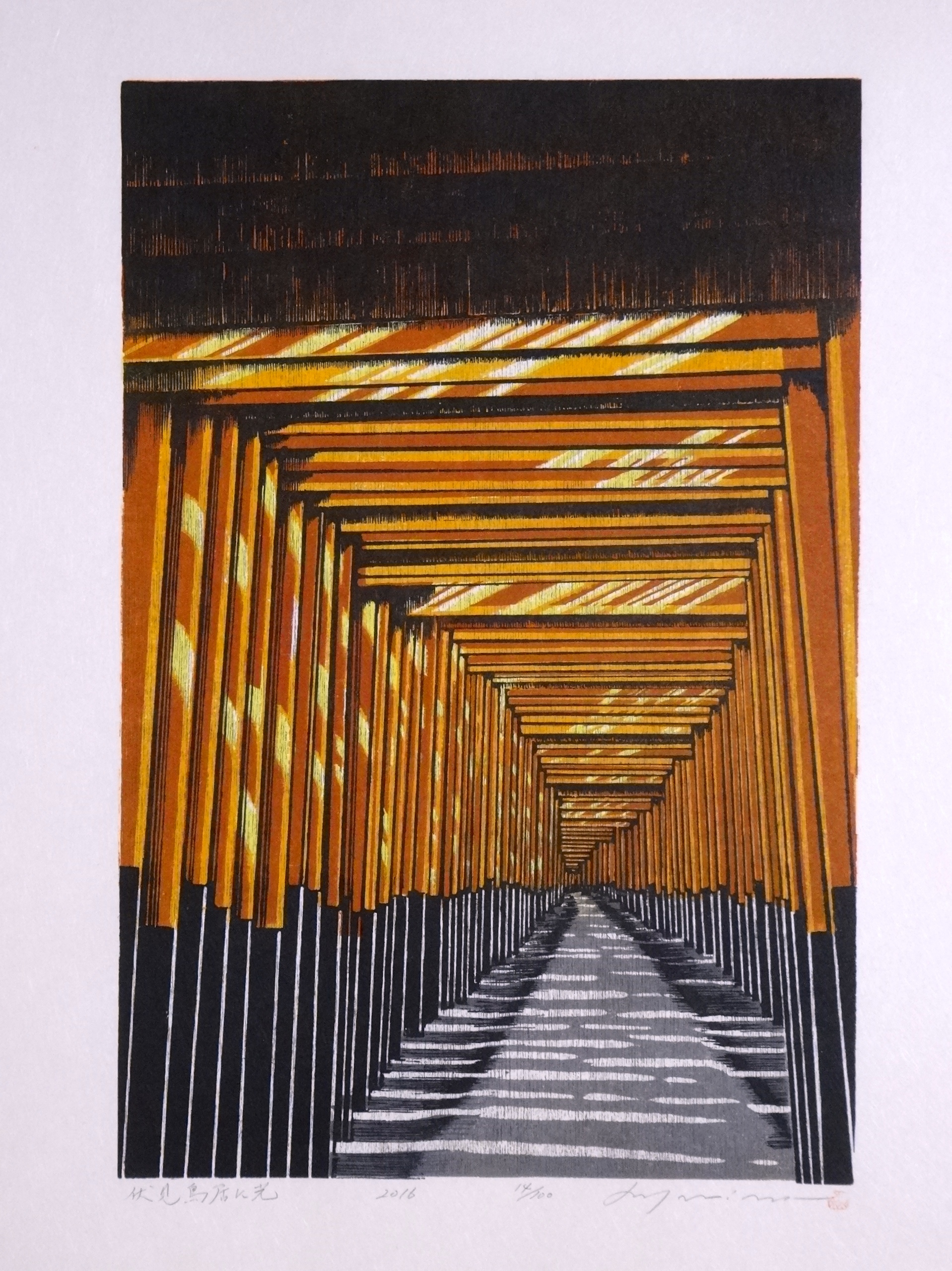 The Light Shines on Fushimi Torii by Ray Morimura