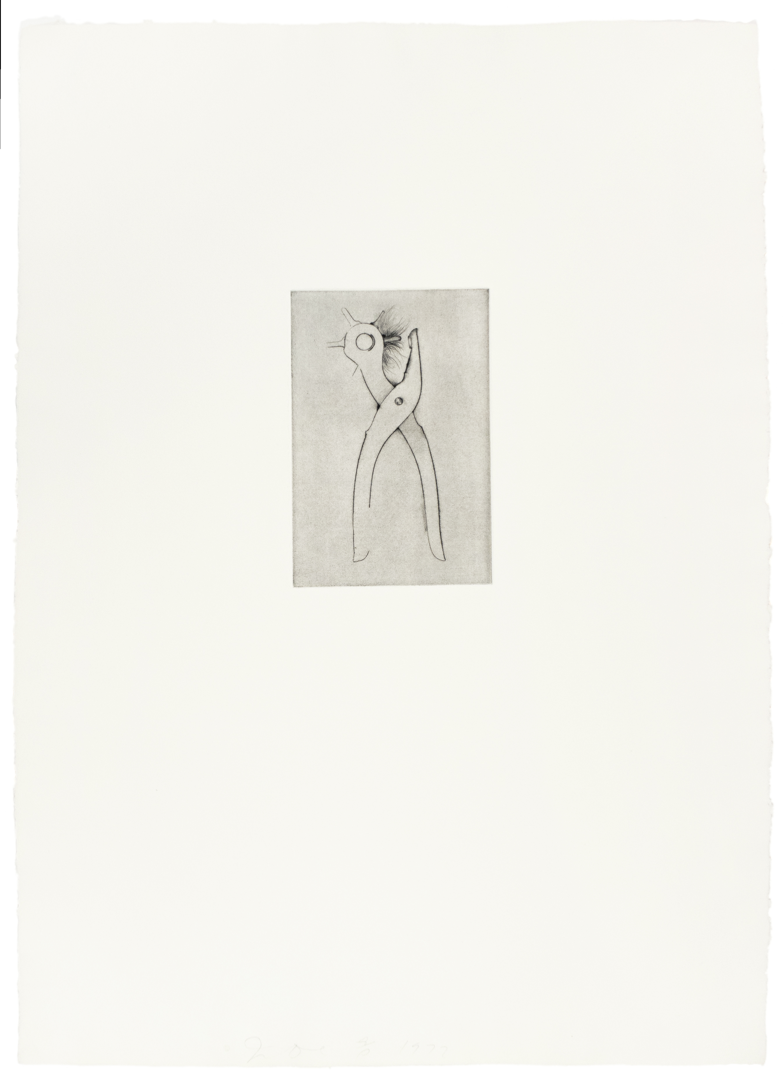Hole Punch (30 Bones of My Body portfolio) by Jim Dine