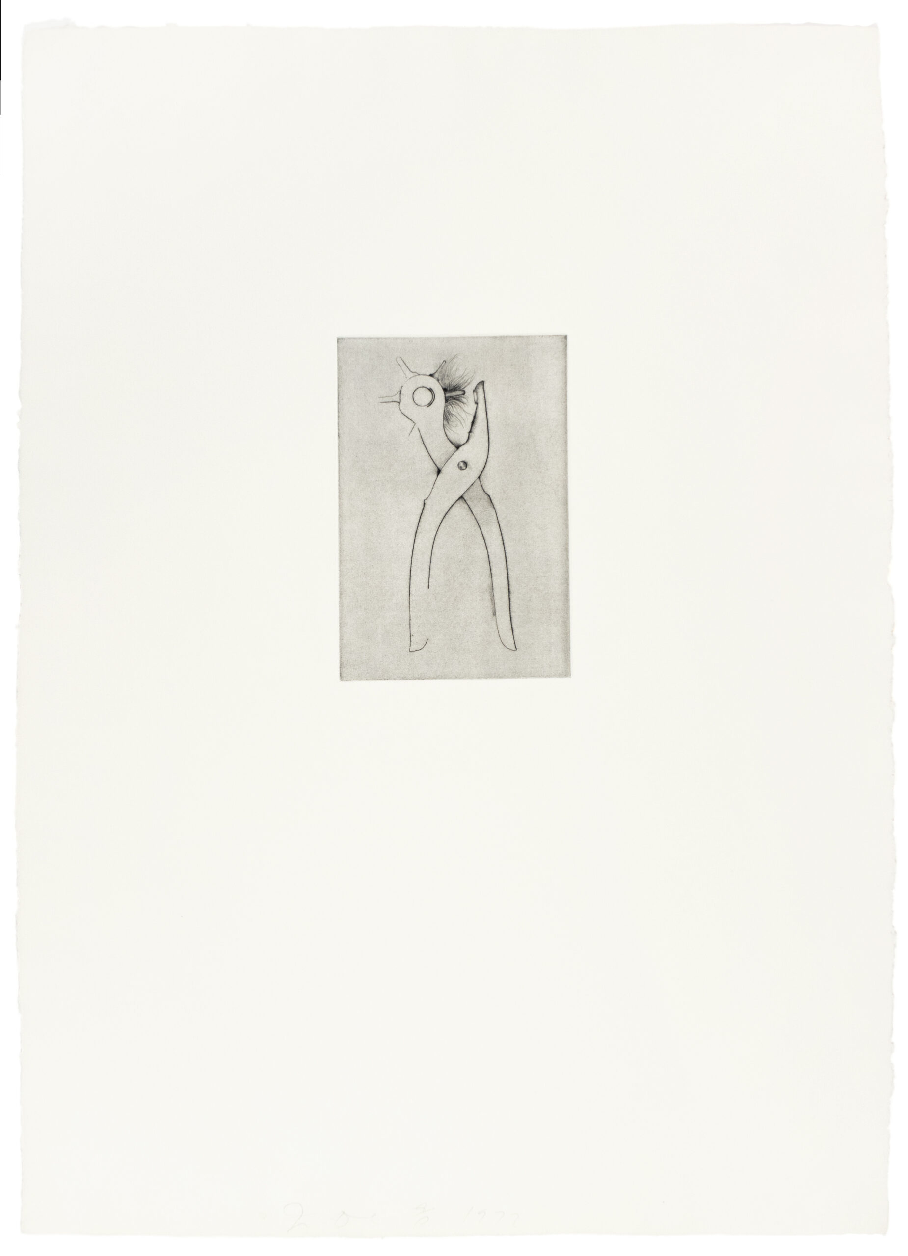 Hole Punch (30 Bones of My Body portfolio) by Jim Dine