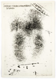 Imprint from Dorian Gray’s Stomach from “The Picture of Dorian Gray” by Jim Dine at Petersburg Press