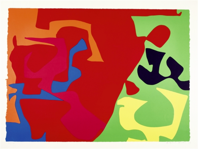 January 1973 : Plate 7 by Patrick Heron