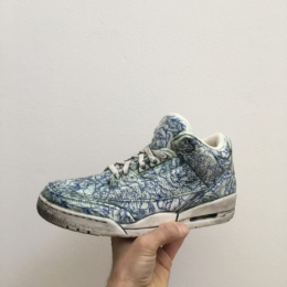 Jordan 3 – Distressed And Embellished by Brock DeBoer at Maune Contemporary