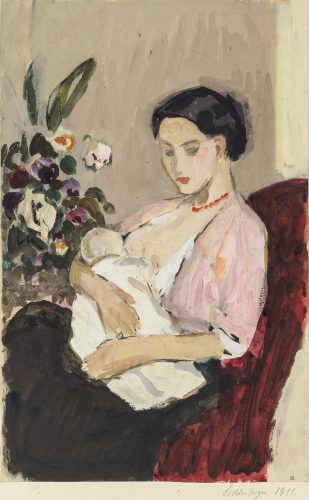 Mother with Child by Hans Reinhold Lichtenberger