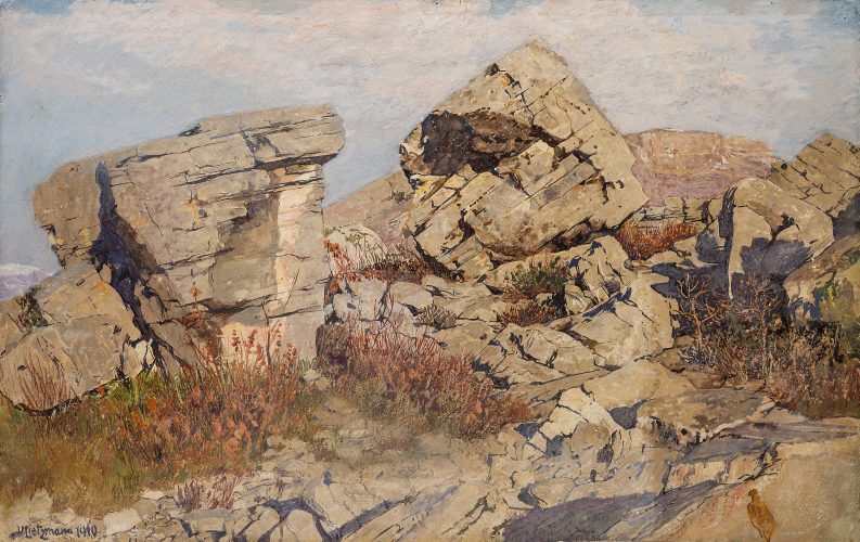 The Marocche, near Torbole by Hans Lietzmann