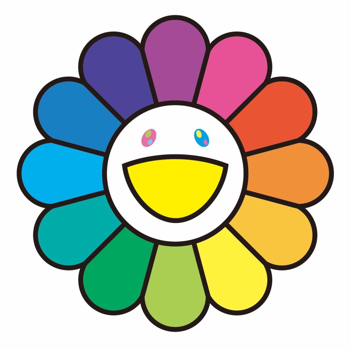 Rainbow Flower by Takashi Murakami